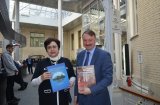 Председатель Леноблизбиркома М.Е. Лебединский посетил Музей политической истории России 12 апреля 2019 года вместе с учащимися Ропшинской общеобразовательной школы.